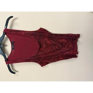 APT. 9 Women's Red Sequin Tank Top size L